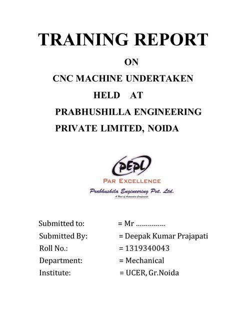 cnc machine training report pdf|cnc report pdf.